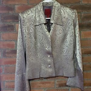 Dress blazer and matching long skirt.